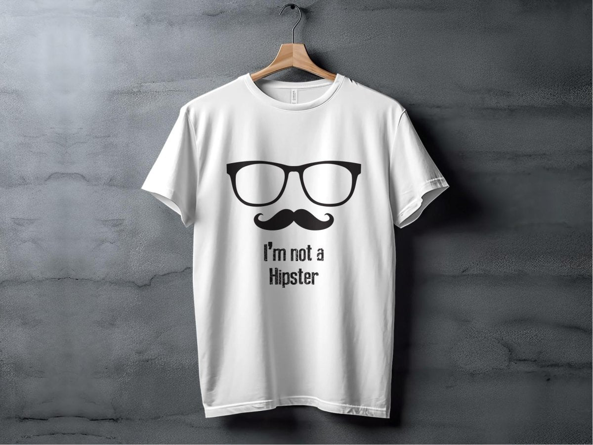 Mustache Masterpiece I'm Not a Hipster T-Shirt - NuKrypton T-Shirts MD - 69945297
