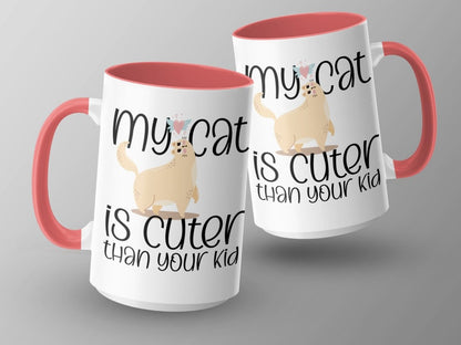 My Cat is Cuter Than Your Kid Funny Mugs - NuKrypton Coffee Mugs MD - 71360765