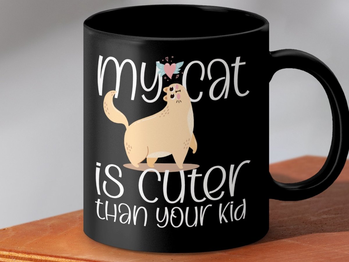 My Cat is Cuter Than Your Kid Funny Mugs - NuKrypton Coffee Mugs MD - 71360763