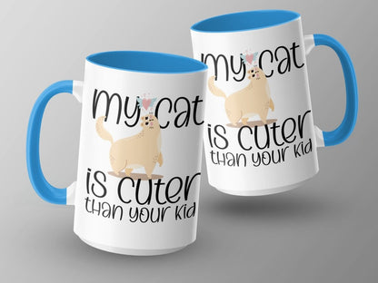 My Cat is Cuter Than Your Kid Funny Mugs - NuKrypton Coffee Mugs MD - 71360768