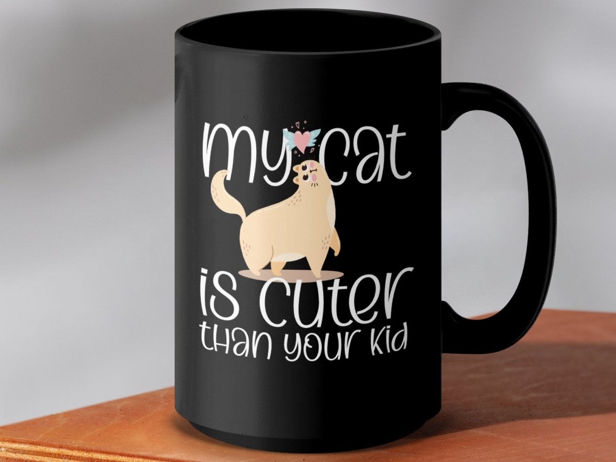 My Cat is Cuter Than Your Kid Funny Mugs - NuKrypton Coffee Mugs MD - 71360769