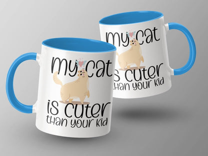 My Cat is Cuter Than Your Kid Funny Mugs - NuKrypton Coffee Mugs MD - 71360762