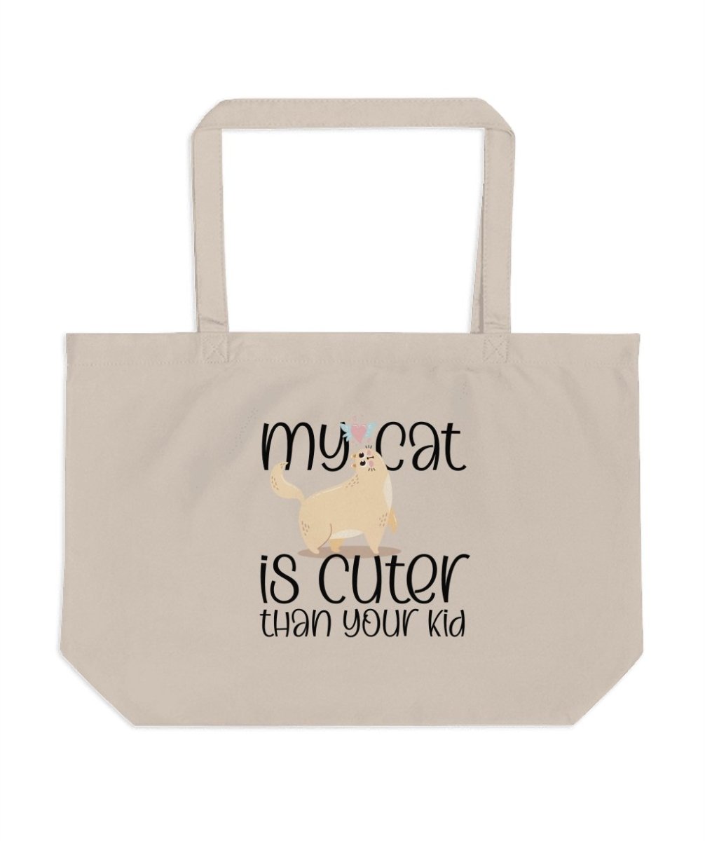 My Cat is Cuter Than Your Kid Tote Bags - NuKrypton Tote Bags 165467