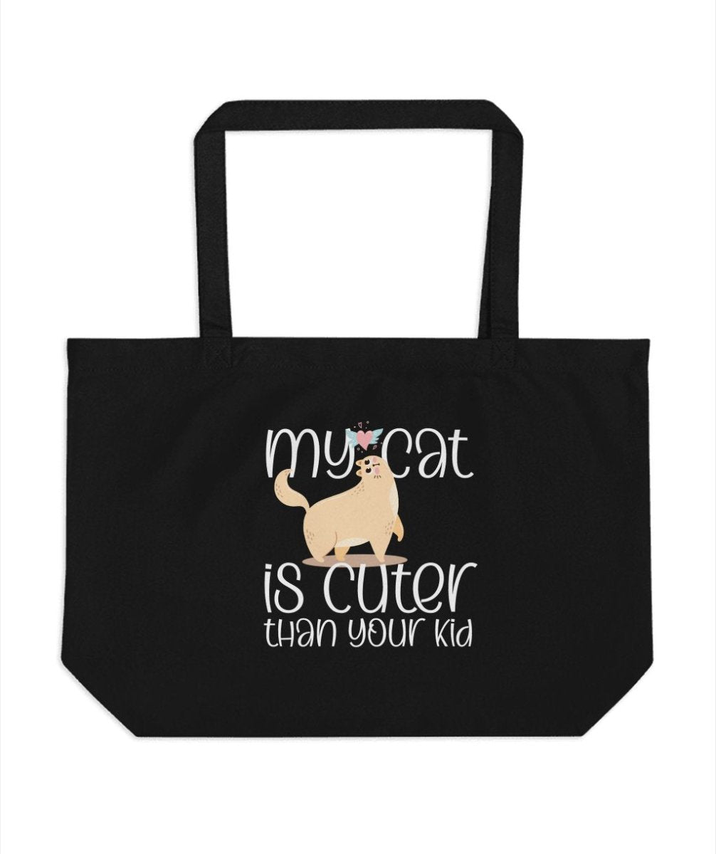 My Cat is Cuter Than Your Kid Tote Bags - NuKrypton Tote Bags 165467