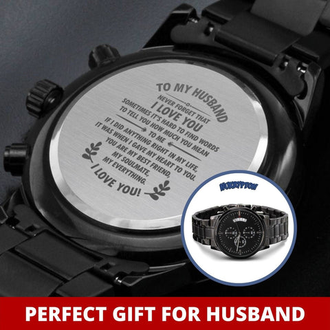 Never Forget I Love You - Husband Engraved Watch