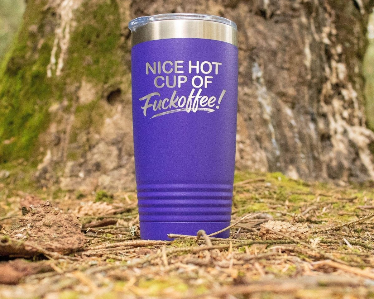Nice Hot Cup Of F'offee Funny 20oz Tumbler - NuKrypton Tumblers cust - 673723 - 23 - 7
