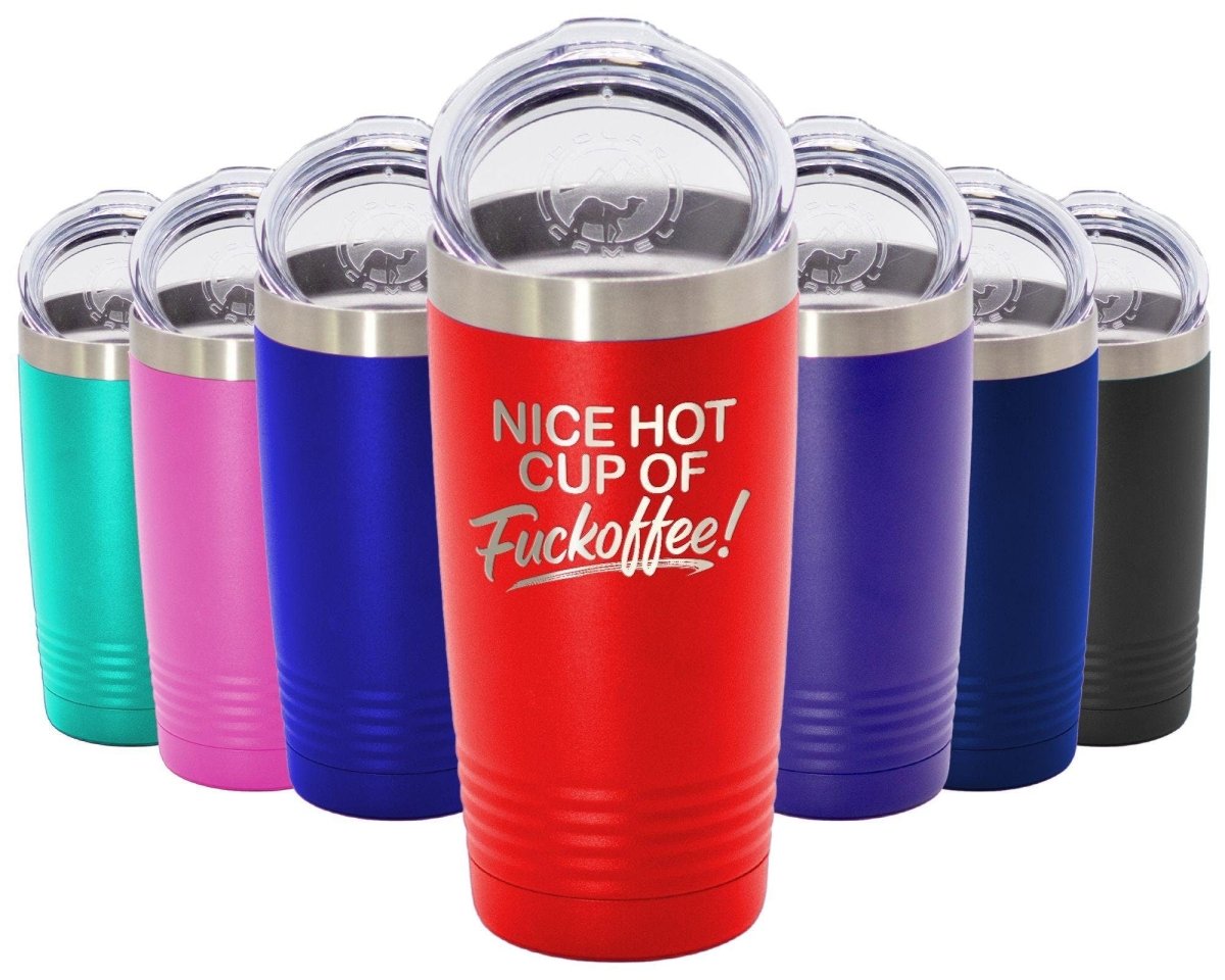 Nice Hot Cup Of F'offee Funny 20oz Tumbler - NuKrypton Tumblers cust - 673723 - 23 - 7