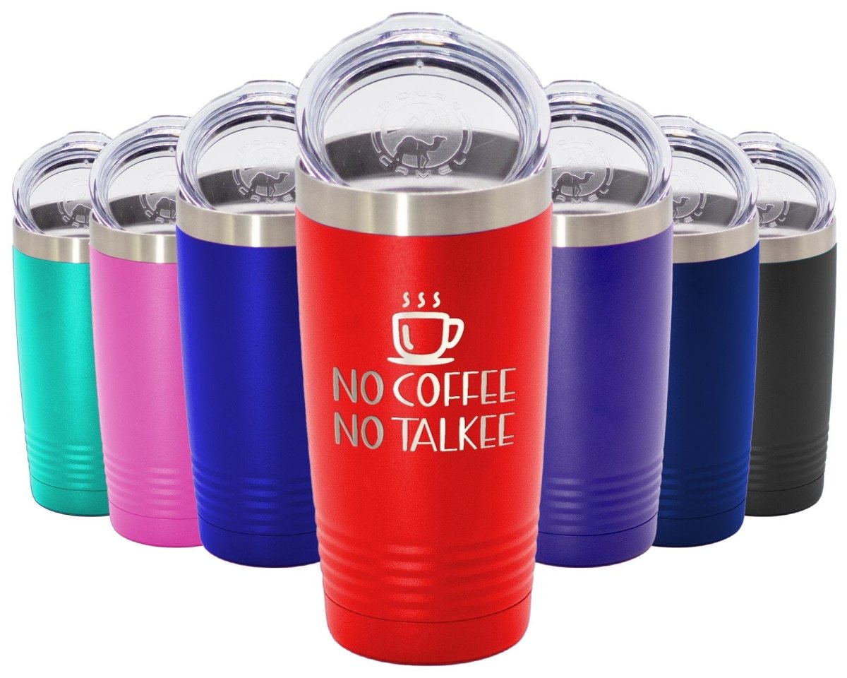 No Coffee No Talkee Thank You - Funny Insulated Tumbler - NuKrypton Tumblers cust - 673533 - 23 - 7