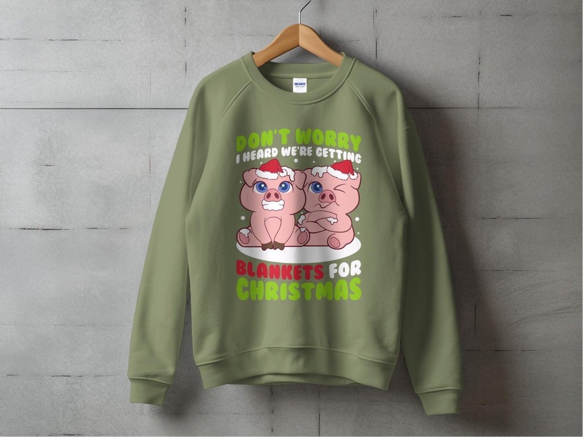 No Pork Left Chilly Christmas Sweatshirt - NuKrypton Sweatshirt MD - 71970094