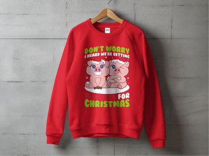 No Pork Left Chilly Christmas Sweatshirt - NuKrypton Sweatshirt MD - 71970106