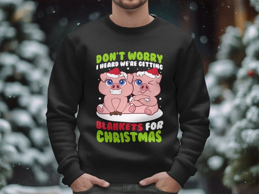 No Pork Left Chilly Christmas Sweatshirt - NuKrypton Sweatshirt MD - 71970082