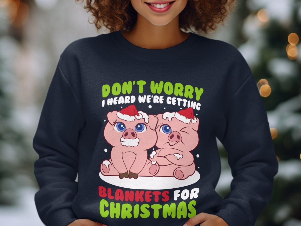 No Pork Left Chilly Christmas Sweatshirt - NuKrypton Sweatshirt MD - 71970100