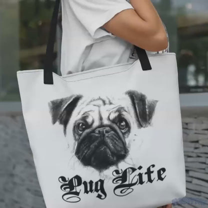 Pug Life - Custom Tote Bag