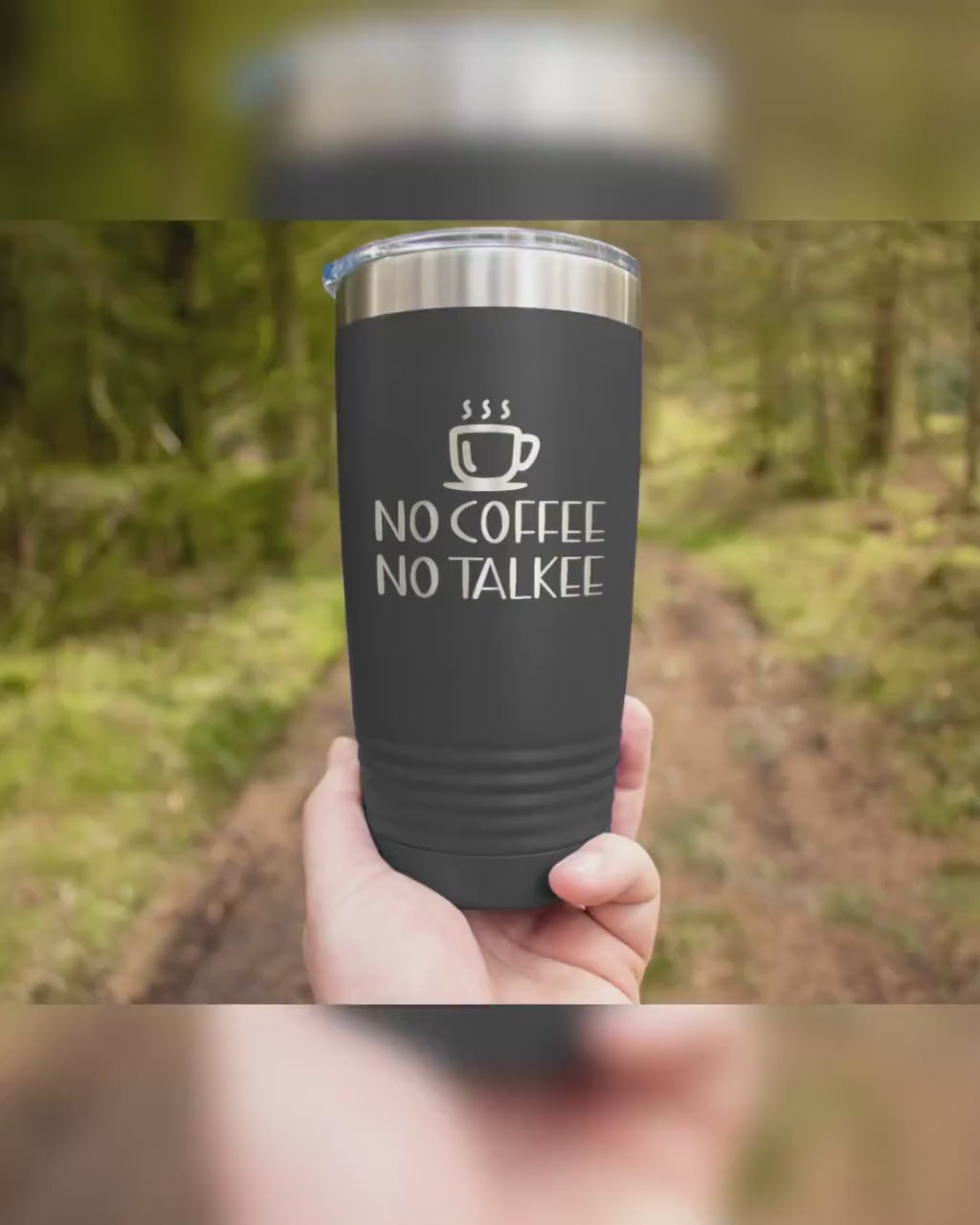 No Coffee No Talkee Thank You - Funny Insulated Tumbler