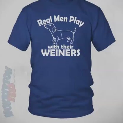 Men & Their Weiners Dachshund Shirt - Dachshund Clothing - Dog Dad Dachshund T-shirt - Doxie Gift for Men - Dachshund Lover - Dachshund Tee