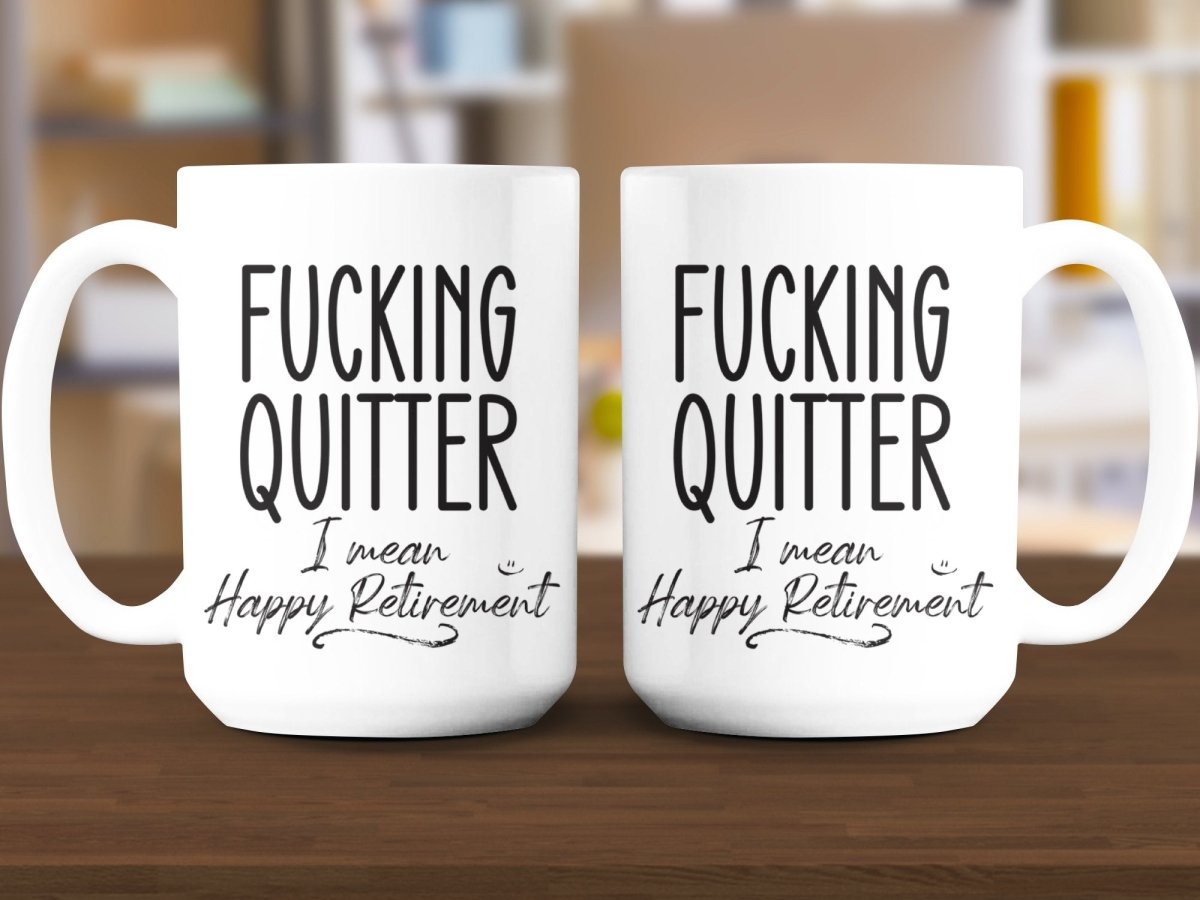 Professional Quitter Happy Retirement Mugs - NuKrypton Coffee Mugs MD - 71360956