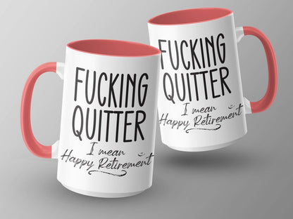 Professional Quitter Happy Retirement Mugs - NuKrypton Coffee Mugs MD - 71360957