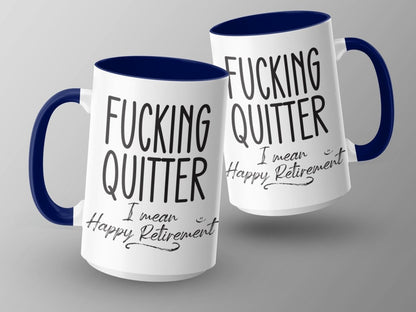 Professional Quitter Happy Retirement Mugs - NuKrypton Coffee Mugs MD - 71360959