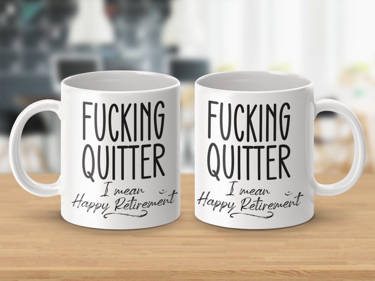 Professional Quitter Happy Retirement Mugs - NuKrypton Coffee Mugs MD - 71360950