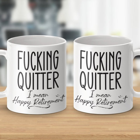 Professional Quitter Happy Retirement Mugs