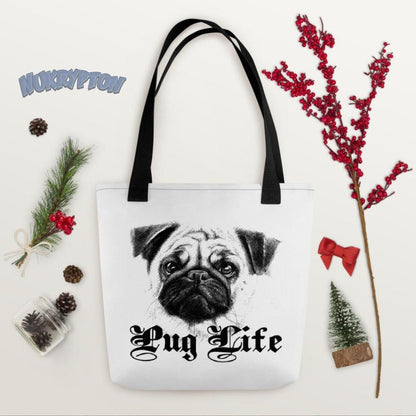 Pug Life - Custom Tote Bag - NuKrypton Tote Bags 62583B977C2D2_4533