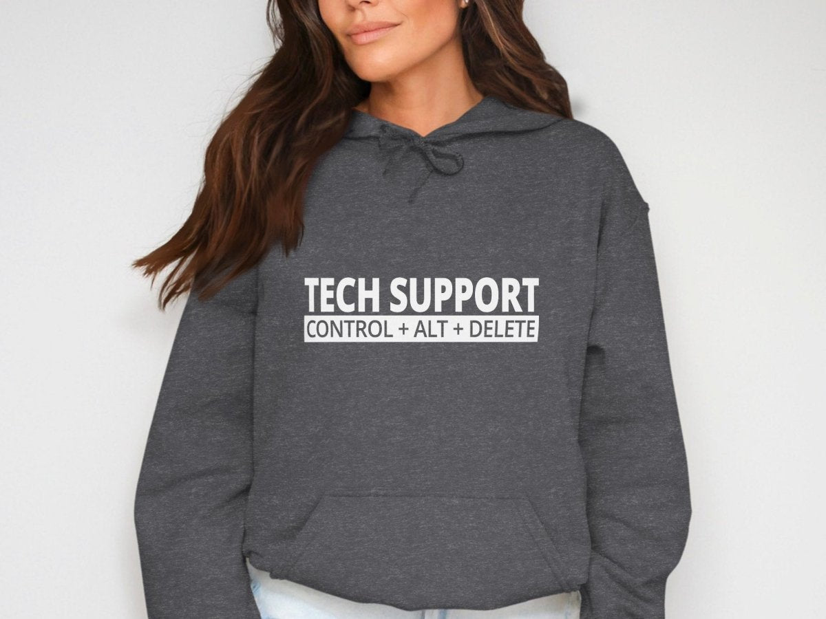 Reboot Your Attitude - Tech Support Hoodie - NuKrypton Hoodies MD - 72190936