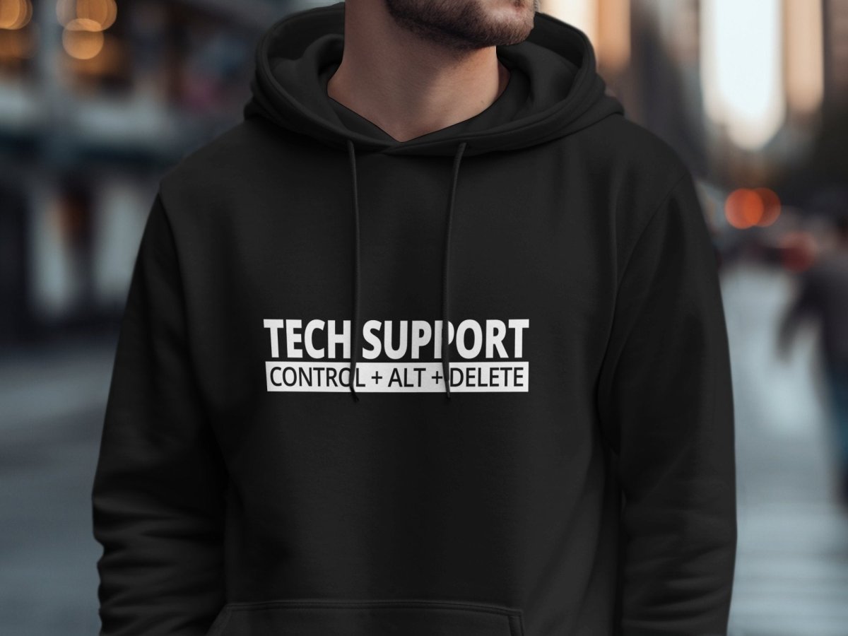 Reboot Your Attitude - Tech Support Hoodie - NuKrypton Hoodies MD - 72190928