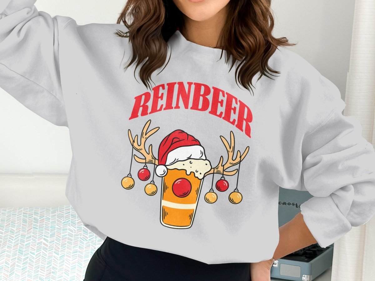 Reinbeer Festive Cheers - Holiday Ruckus Sweatshirt - NuKrypton Sweatshirt MD - 71969662