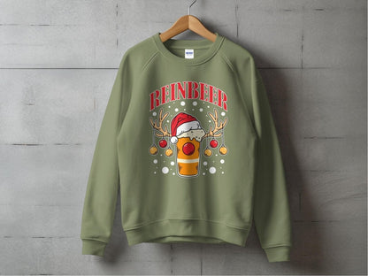 Reinbeer Festive Cheers - Holiday Ruckus Sweatshirt - NuKrypton Sweatshirt MD - 71969674