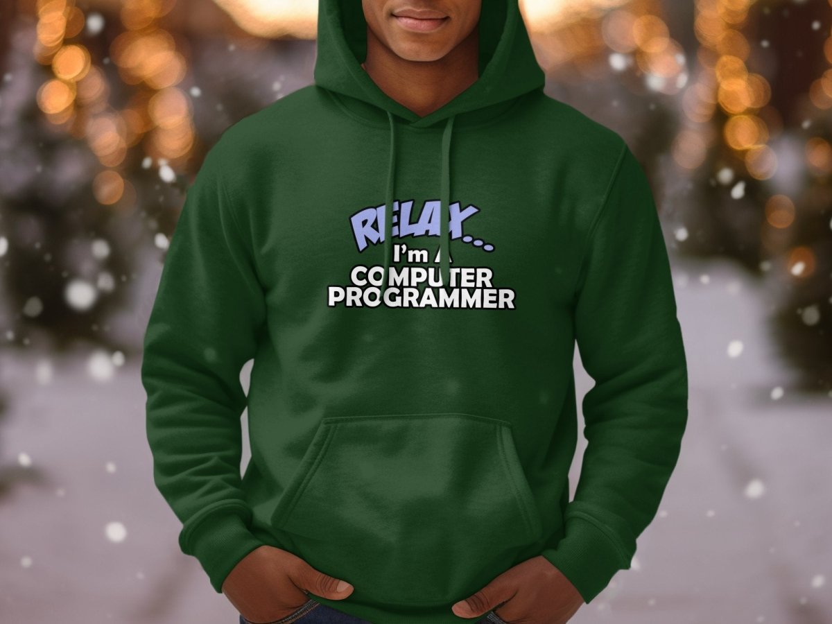 Relax I'm a Computer Programmer Hoodie - NuKrypton Hoodies MD - 72191088