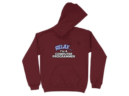 Relax I'm a Computer Programmer Hoodie - NuKrypton Hoodies MD - 72191088