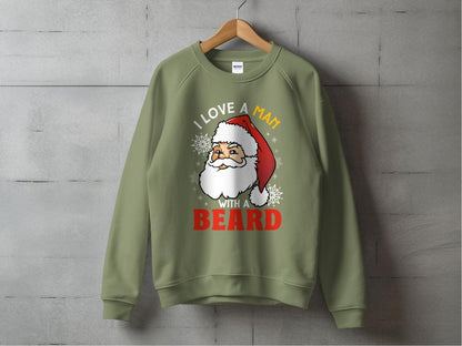 Santa's Bearded Charm - Holiday Bliss Sweatshirt - NuKrypton Sweatshirt MD - 71969794