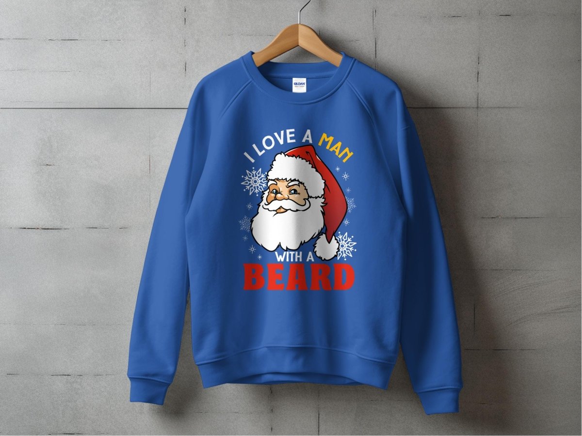 Santa's Bearded Charm - Holiday Bliss Sweatshirt - NuKrypton Sweatshirt MD - 71969812