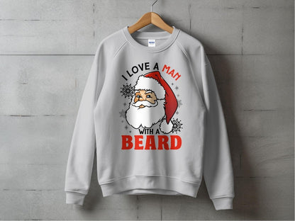 Santa's Bearded Charm - Holiday Bliss Sweatshirt - NuKrypton Sweatshirt MD - 71969818