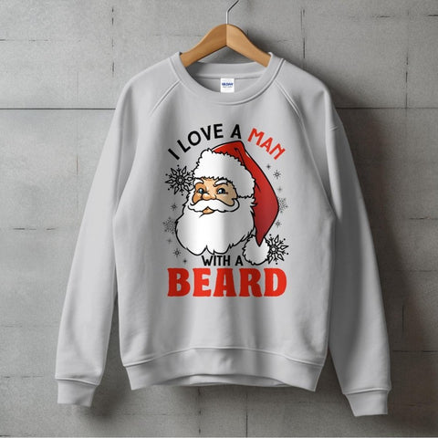 Santa's Bearded Charm - Holiday Bliss Sweatshirt