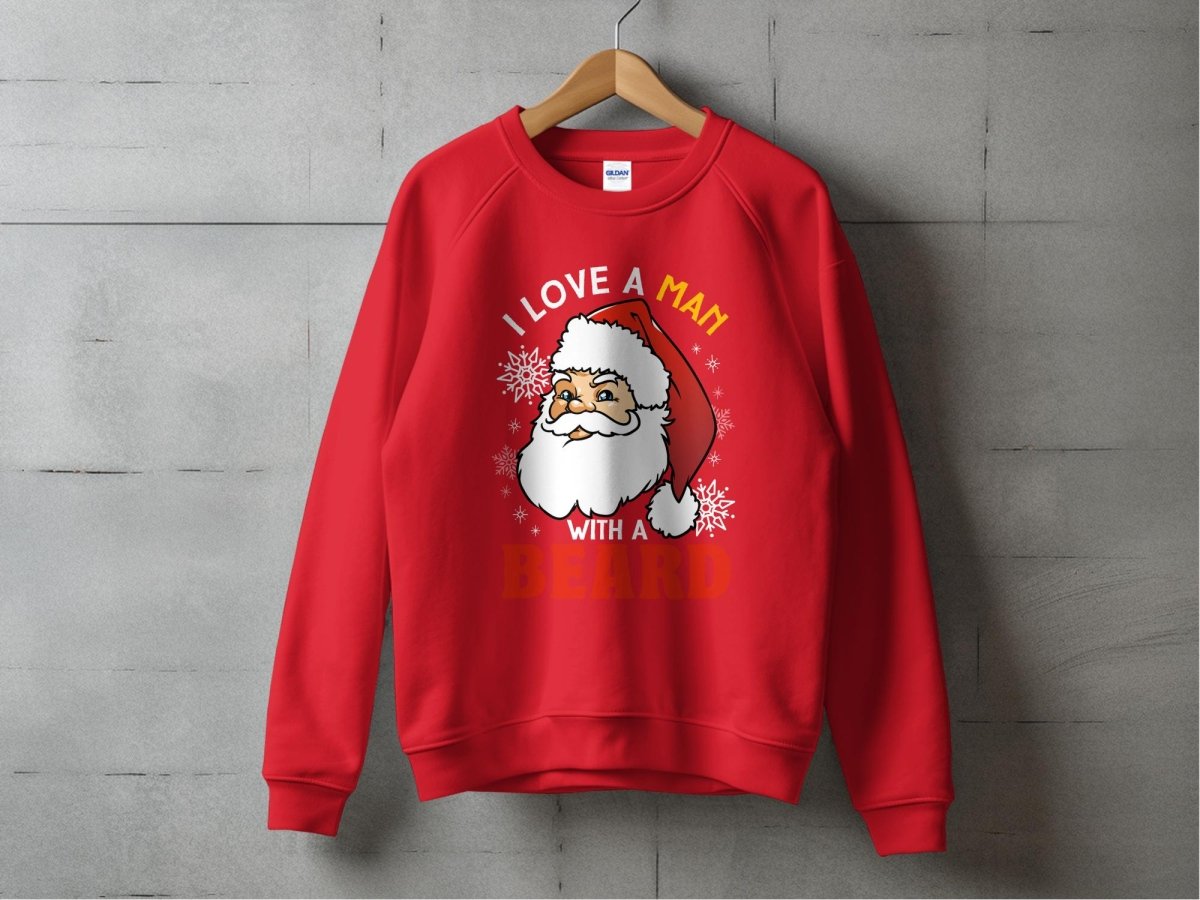 Santa's Bearded Charm - Holiday Bliss Sweatshirt - NuKrypton Sweatshirt MD - 71969806