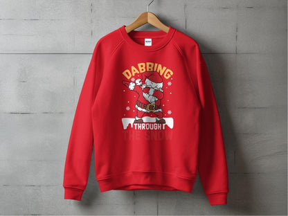 Santa's Dabbing Season - Funny Holiday Sweatshirt - NuKrypton Sweatshirt MD - 71970706