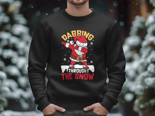 Santa's Dabbing Season - Funny Holiday Sweatshirt - NuKrypton Sweatshirt MD - 71970682