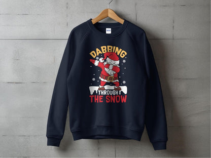 Santa's Dabbing Season - Funny Holiday Sweatshirt - NuKrypton Sweatshirt MD - 71970724