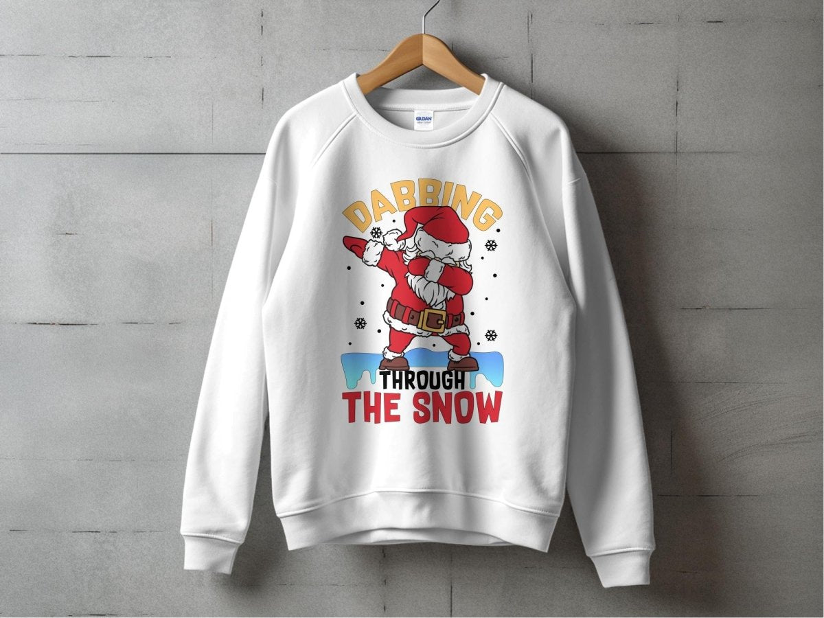 Santa's Dabbing Season - Funny Holiday Sweatshirt - NuKrypton Sweatshirt MD - 71970724