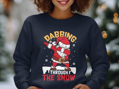 Santa's Dabbing Season - Funny Holiday Sweatshirt - NuKrypton Sweatshirt MD - 71970700