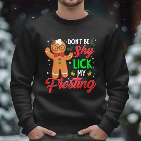 Shy Gingerbread Rizz - Holiday Sweatshirt