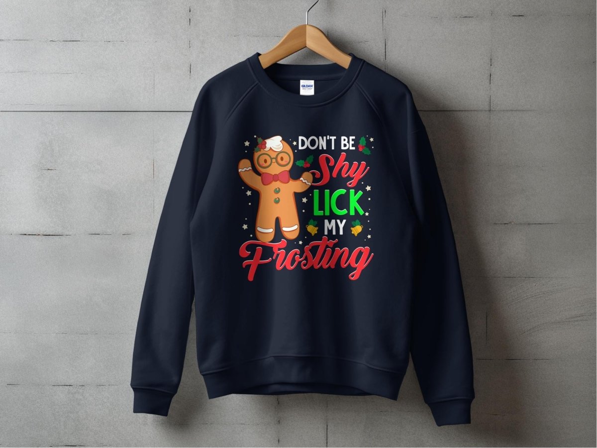 Shy Gingerbread Rizz - Holiday Sweatshirt - NuKrypton Sweatshirt MD - 71970640