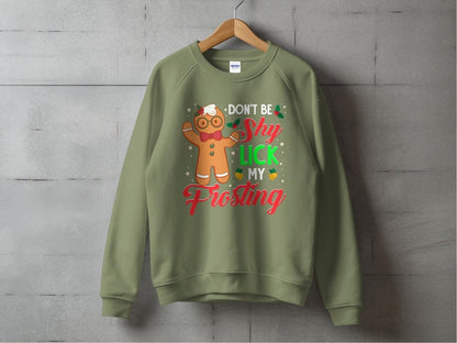 Shy Gingerbread Rizz - Holiday Sweatshirt - NuKrypton Sweatshirt MD - 71970634