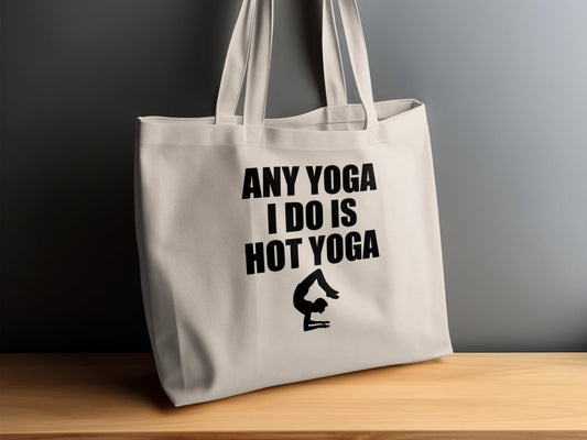 Steamy Stretch - Hot Yoga Funny Tote Bags - NuKrypton Tote Bags MD - 73054366