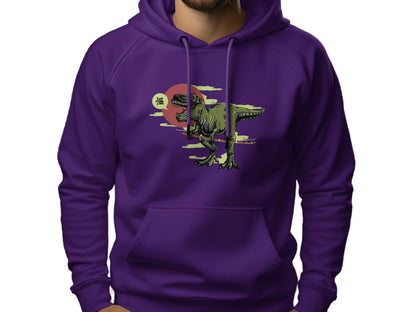 T - Rex Samurai Dinosaur Hoodie - NuKrypton Hoodies