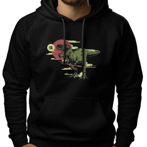 T-Rex Samurai Dinosaur Hoodie