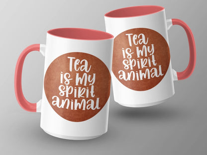 Tea Is My Spirit Animal - Cosmic Sips Mugs - NuKrypton Coffee Mugs MD - 71360909