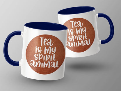 Tea Is My Spirit Animal - Cosmic Sips Mugs - NuKrypton Coffee Mugs MD - 71360904