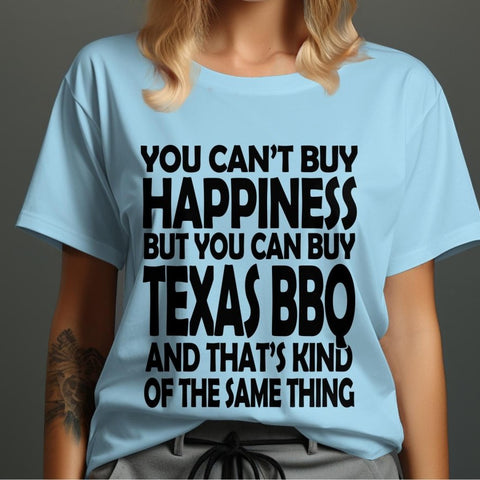 Texas BBQ Happiness - Fun Foodie T-Shirt